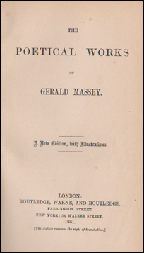 The Poetical Works of Gerald Massey # 52246