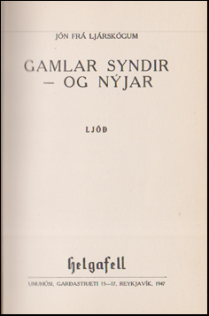 Gamlar syndir - og njar # 52606