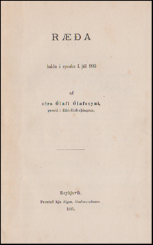 Ra haldin  synodus 4. jl 1885 # 52683