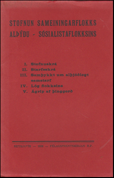 Stofnun Sameiningarflokks alu - Ssialistaflokksins # 54015