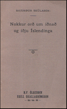 Nokkur or um ina og iju slendinga # 54341