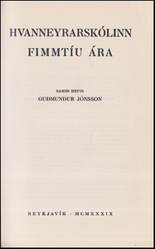 Hvanneyrarsklinn fimmtu ra # 54429