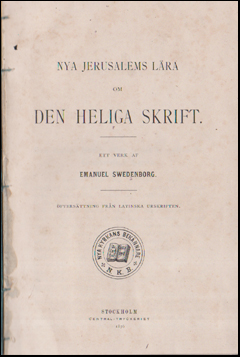 Nya Jerusalems lra om den Helige Skrift # 54673