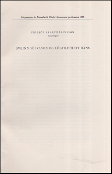 Sveinn Slvason og lgfririt hans # 55047