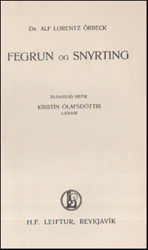 Fegrun og snyrting # 55317