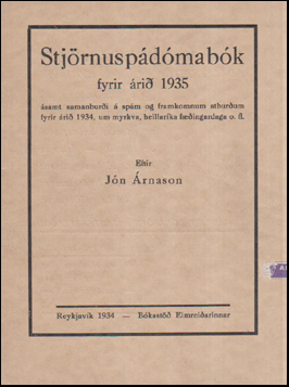Stjrnuspdmabk fyrir ri 1935 # 55448