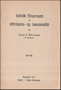 Indrii Einarsson og eftirlauna- og launamli # 55520