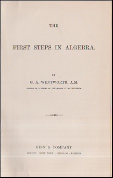 The First Steps in Algebra # 55637