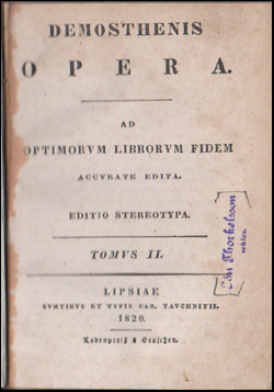 Demosthenis Opera # 55739