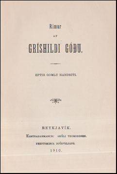 Rmur af Grshildi gu # 11321