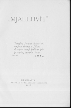 Mjallhvt # 55914