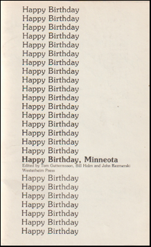 Happy Birthday, Minneota # 57487