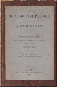 ber die altnordische Philologie im skandinavischen Norden # 58188