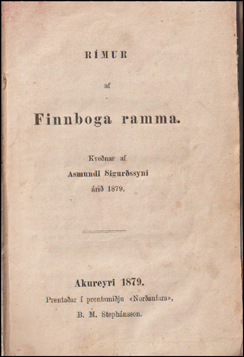 Finnbogi rammi - Geirarur og Elnborg - Sneglu-Halli # 58287