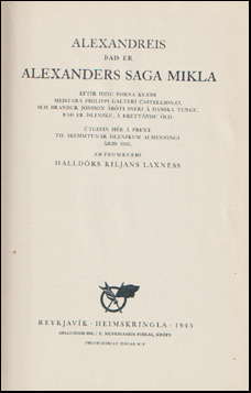 Alexanders saga mikla # 58619