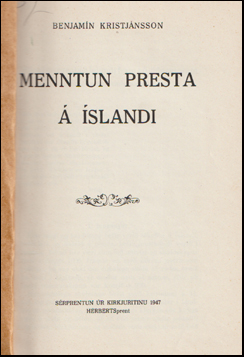 Menntun presta  slandi # 59148