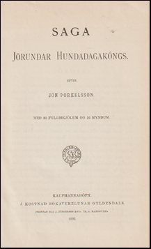 Saga Jrundar Hundadagakngs # 59428