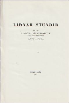 Linar stundir # 60188