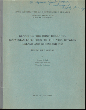 Report on the joint Icelandic-Norwegian Expedition # 60481