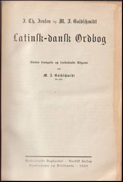 Latinsk-dansk Ordbog # 60624