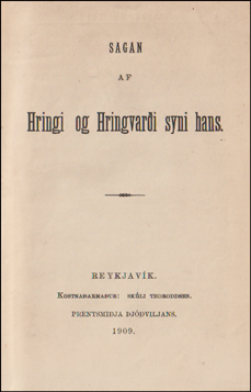 Sagan af Hringi og Hringvari syni hans # 84891