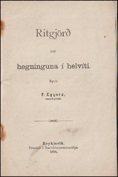 Ritgjr um hegninguna  helvti # 61082