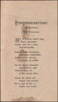ingmannavsur. (Palladmur) # 61091