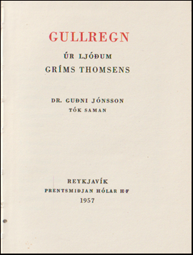 Gullregn r ljum Grms Thomsen # 79010