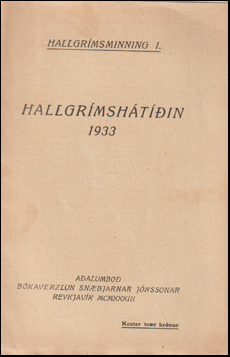 Hallgrmshtin 1933 # 61508