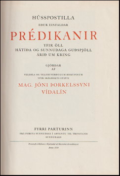 Hsspostilla eur einfaldar prdikanir # 61568