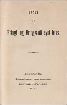 Sagan af Hringi og Hringvari syni hans # 61847
