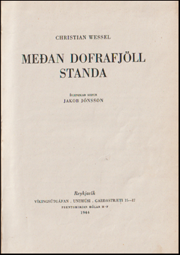 Me�an Dofrafj�ll standa # 62497