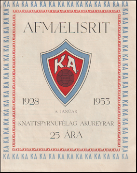 Afmlisrit. Knattspyrnuflag Akureyrar 25 ra # 63342