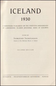 Iceland 1930. A Handbook # 64241