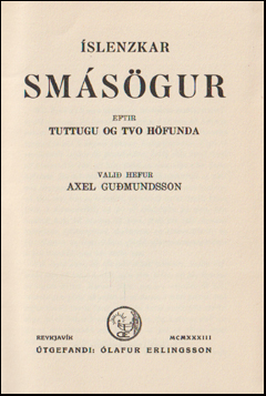 slenzkar smsgur eftir tuttugu og tvo hfunda # 64433