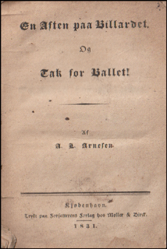 En Aften paa Billardet # 65229