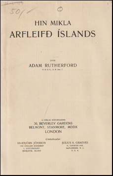 Hin mikla arfleif� �slands # 88152