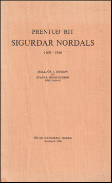 Prentu rit Sigurar Nordals # 66169