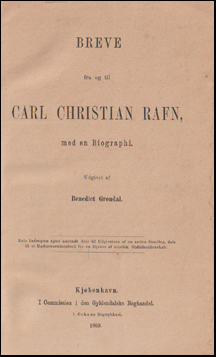 Breve fra og til Carl Christian Rafn # 66553