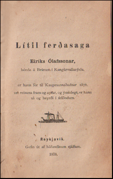 Ltil ferasaga Eirks lafssonar bnda  Brnum # 66589