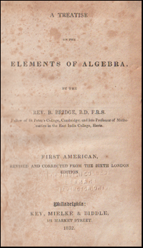 A Treatise on the Elements of Algebra # 66794