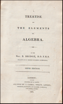 A Treatise on the Elements of Algebra # 66838