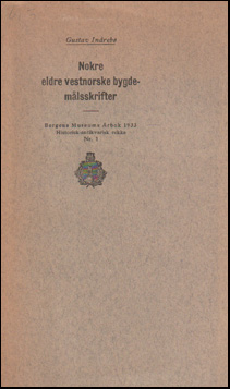 Nokre eldre vestnorske bygdemlsskrifter # 67310