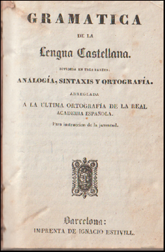 Gramatica de la Lengua Castellana # 67319