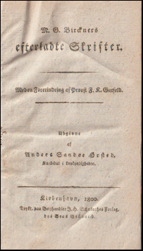 M. G. Birckners efterladte Skrifter # 67358