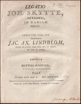 Legatio Joh. Skytte, senioris # 67383