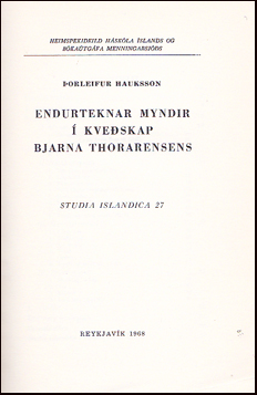 Endurteknar myndir  kveskap Bjarna Thorarensens # 67827