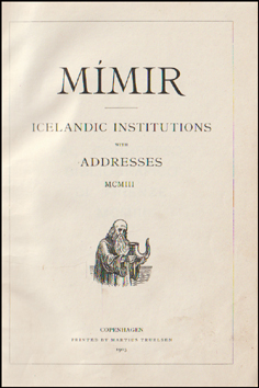 Mímir. Icelandic institutions with adresses # 68436