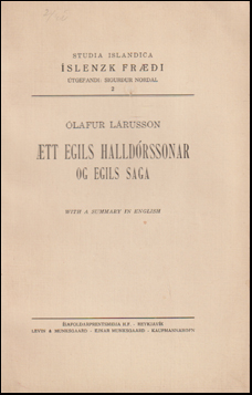 tt Egils Halldrssonar og Egils saga # 69332