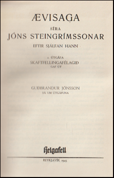 visaga sra Jns Steingrmssonar # 75588